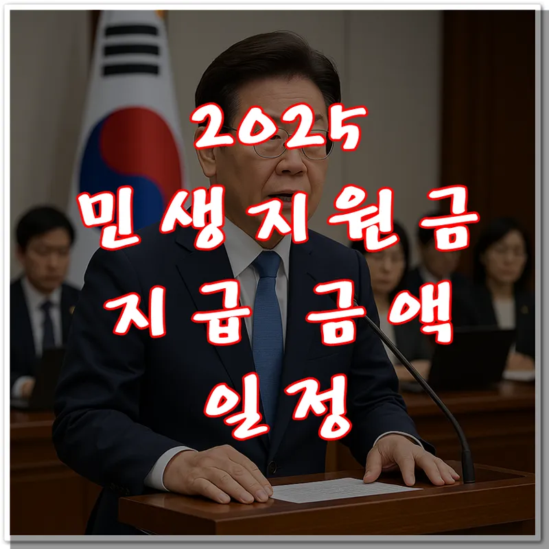 2025 민생지원금 지급 금액 및 일정